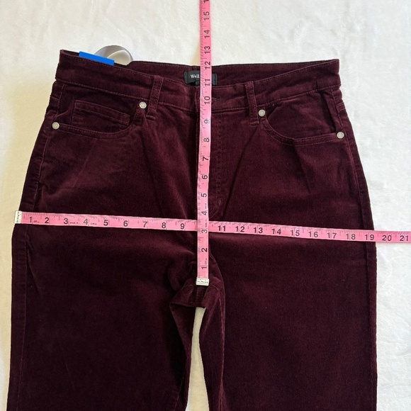 Well Worn brand: High Rise, Soft Corduroy Skinny Pants, Red, Size 10 (W30), NWT - Picture 11 of 16